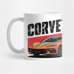 Corvette C8 Vintage Car Mug